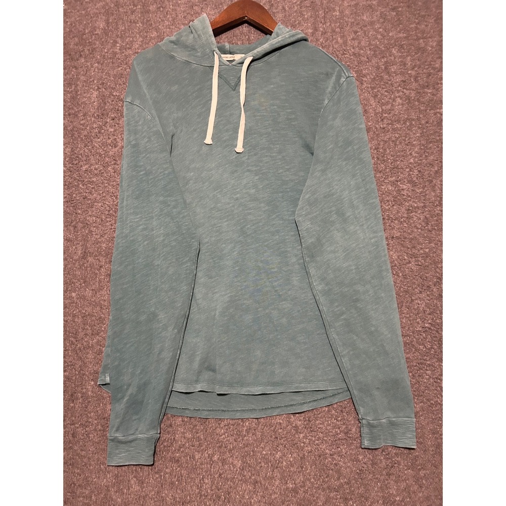 Marine layer heavy slub hoodie mens green pullover medium casual